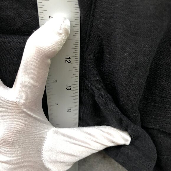 Old Navy Linen Blend Shorts Womens XL Black Pull On 3'' High Rise Comfort - Picture 5 of 9